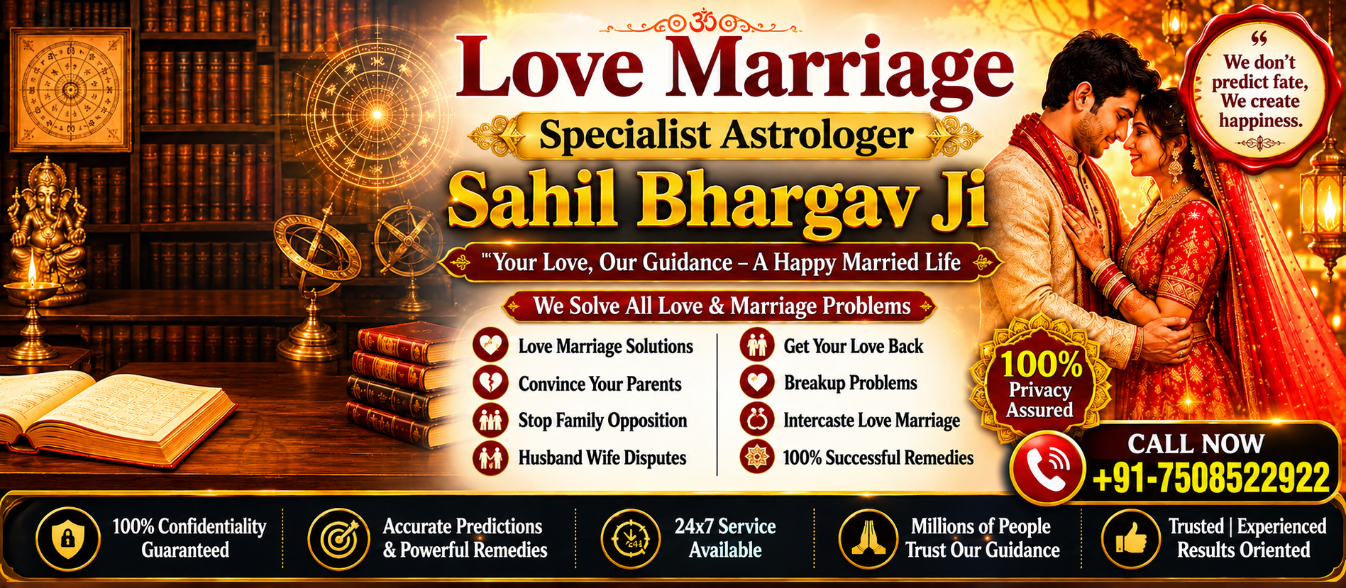 Astrologer Sahil Bhargav Call +91-7508522922