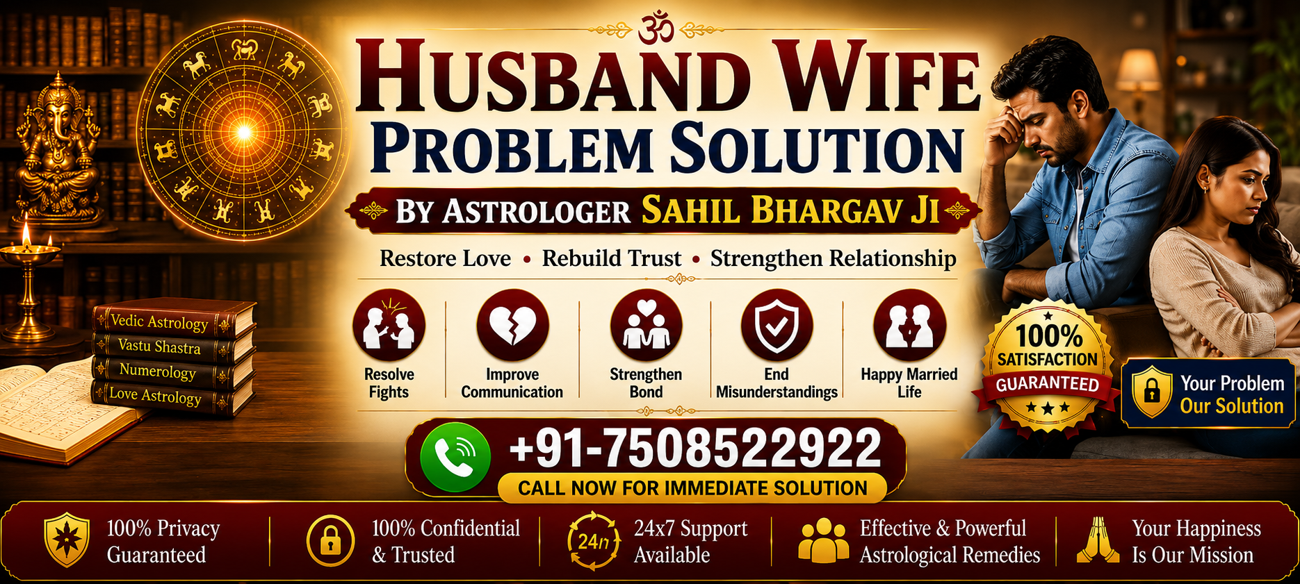 Astrologer Sahil Bhargav Call +91-7508522922